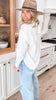 Knotted Front Detail 3/4 Sleeve Shirt