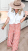 Rust Floral Pants | HEIMISH