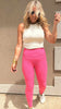 Nylon Rib Yoga Leggings | RAE MODE
