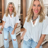 Short Sleeve Boxy Polo Shirt