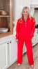 Modal Scuba Piping Quarter Zip Pullover