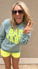 Sage Bad Habit Puffy Graphic Sweatshirt