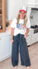 Unbothered Solid French Terry Wide Pants