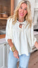 Drift Away Airflow Batwing 3/4 Sleeve Top