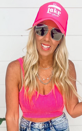 Lake Mode Neon Pink Hat