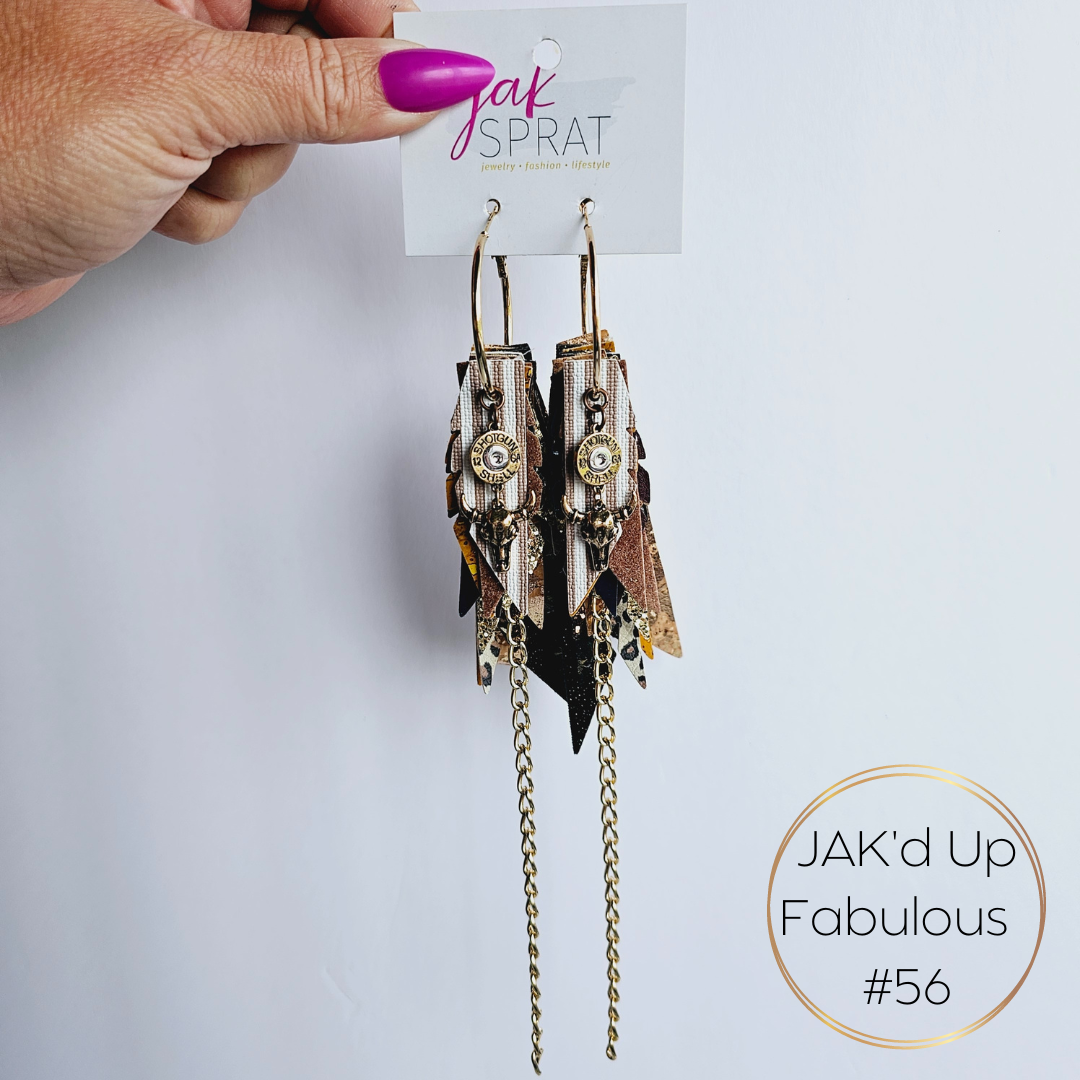 JAK'd Up Fabulous Feathers Earrings | Jak Sprat