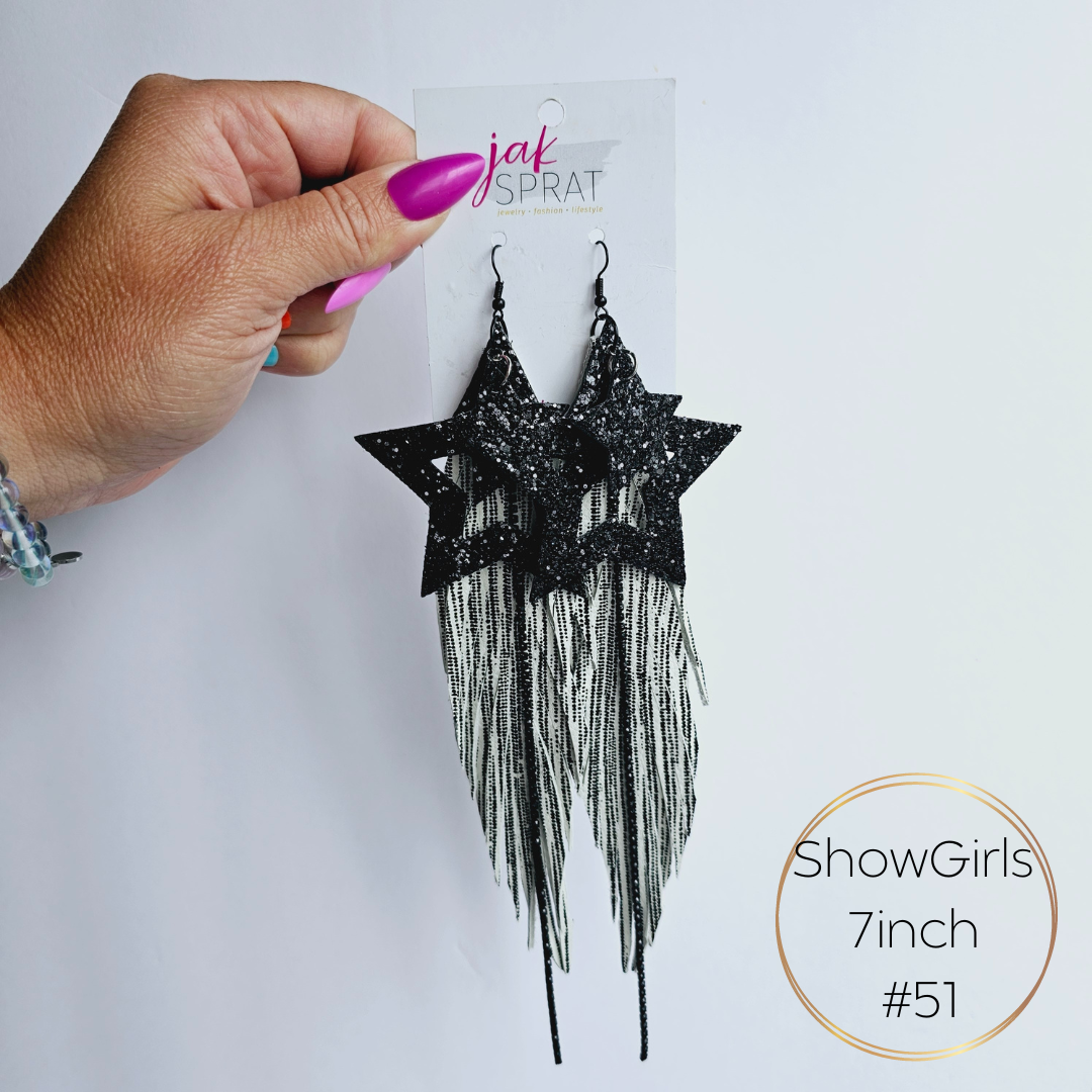 Show Girls" 7.5" Earrings | Jak Sprat