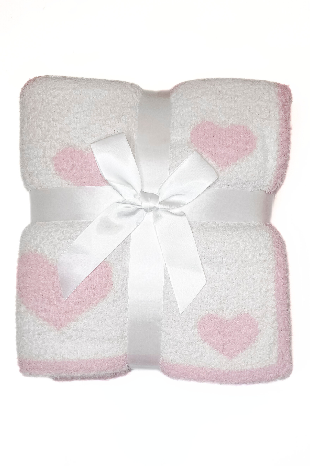 Pink & White Heart Dreamer Blanket by Salty Wave **DEAL*