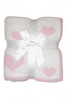 Pink & White Heart Dreamer Blanket by Salty Wave **DEAL*