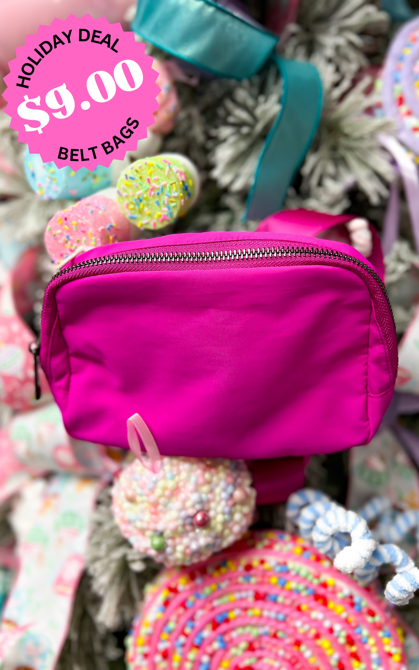 HOLIDAY DEAL: Sara's Everywhere Belt Bag - Hot Pink**