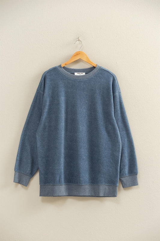 Oversized Crewneck Casual Sweatshirt (4 COLORS) | HYFVE *LA LIVE PREORDER