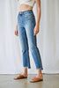 Super High Straight Leg with Step Hem Denim Jeans | Mica**DEAL