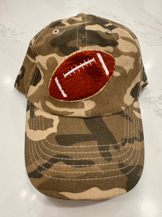 Sara's Custom Camo Large Football Trucker Hat