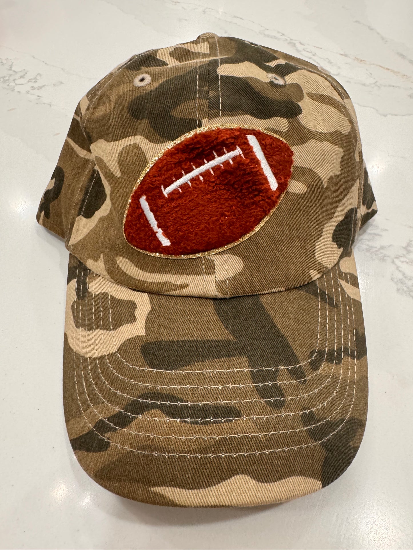 Sara's Custom Camo Large Football Trucker Hat