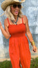 Linen Mineral Wash Jumpsuit