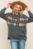 Wide Neck Pullover Sweater Top w/ Hoodie (2 COLORS) | HAPTICS
