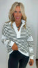 Black Stripe Loose Fit Top