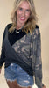 Brushed Hacci Color Block Top With Camouflage (3 COLORS)