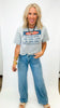 Baggy Wide Denim Jeans With Waist String
