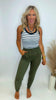 Stripe Racerback Tank Top ( 2 COLORS)
