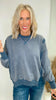 Essential Washed Pullover Sweatshirt Tops (3 COLORS)