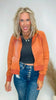 Contrast Ribbed Zip-Up Hoodie Sweatshirt Jacket (3 COLORS)