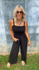 Linen Mineral Wash Jumpsuit