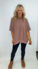 Brushed Wave Rib Side Slit Sweatshirt ( 3 COLORS)