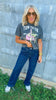 Indigo Dye Blue High Rise Straight Denim Jean | MICA