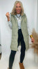 On The Go Quilted Puffer Vest with Hood | Salty Wave * FINAL SALE