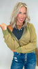 Contrast Ribbed Zip-Up Hoodie Sweatshirt Jacket (3 COLORS)