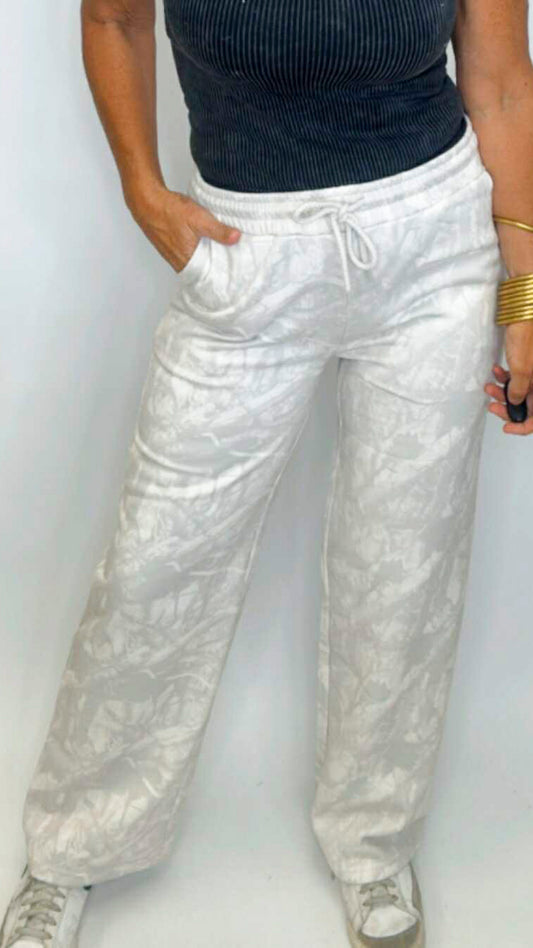 Fleece Mid Rise Camo Stright Leg Pants (2 COLORS) *DEAL*