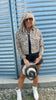 Studded Leopard Denim Jacket