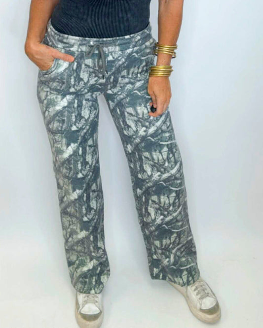 Fleece Mid Rise Camo Stright Leg Pants (2 COLORS) *DEAL*