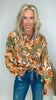 Floral Printed Mirabelle Satin Blouse (2 COLORS)