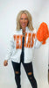 TEXAS State Hand Cut Sweatshirt Cardigan