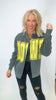 CUSTOM GAMEDAY HAND CUT CARDIGAN | COMFORT COLOR (FOLLOW THE INSTRUCTIONS) **