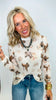 Western Saddle Semi Sheer Mesh Top