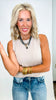 Ribbed Viscose Crew Neck Loose Fit Tank Top (6 COLORS) *DEAL*