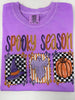 Witchy Ghost Pumpkin Garment Graphic T-shirt