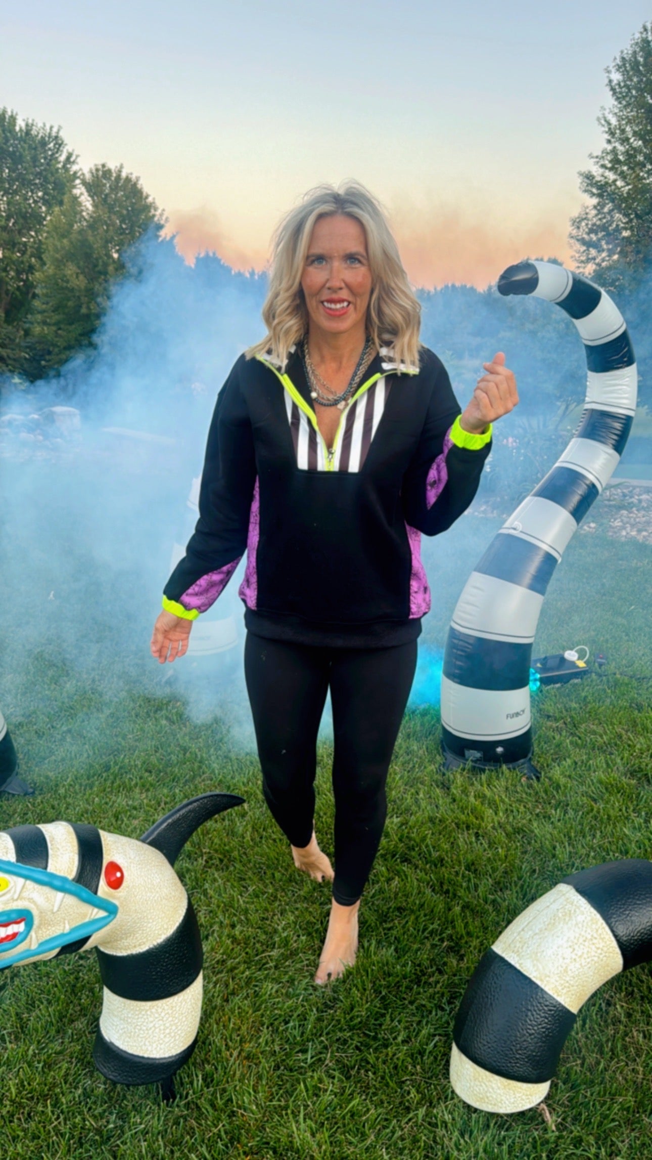 It's Showtime Halloween Half Zip Pullover | SALTY WAVE