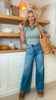 Le Bleu High Rise Wide Leg Denim Jeans | MICA *PREORDER