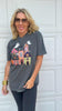 Patchwork Haunted HouseGarment Graphic T-shirt