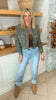 High Rise Ankle Straight Wide Cuffed Denim Jeans | RISEN