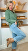 Blue Lave Mid Rise Ankle Straight Leg Denim Jean | MICA *PREORDER