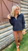 Black Quarter Zip Pullover | SALTY WAVE *PREORDER - START SHIP DATE: OCT 25TH