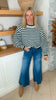 The Rory Black Striped Sweater