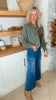 The Stella Wide Leg Crop Denim Jean