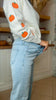 Light Wash High Rise Distressed Straight Leg Denim Jean | MICA *PREORDER
