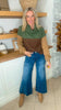 Olive Paulina Color Block Top